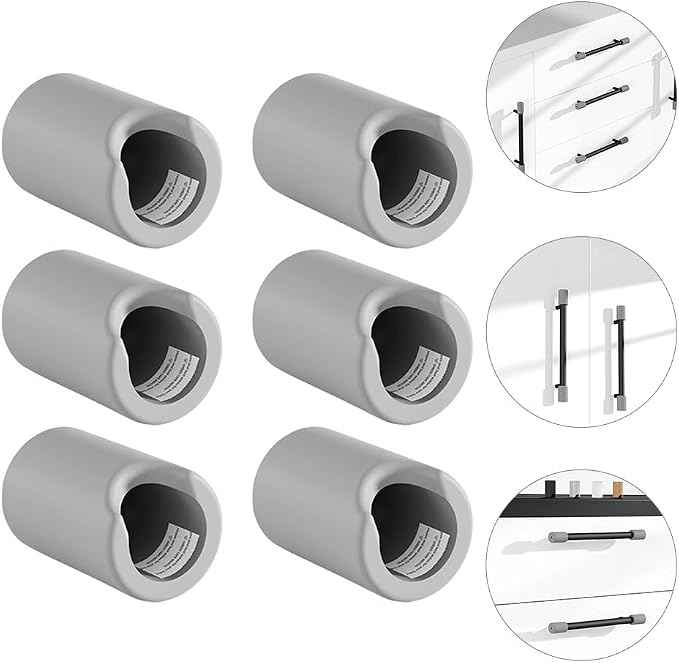 Veemoon 24pcs Drawer Handle Edge Protector Drawer Pulls Silicone Corner