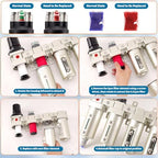 3/4" NPT Industrial Grade 4 Stage Air Compressor Drying System, 0-240