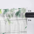Easter Sheer Valances for Windows 60"x18", Light Filtering Kitchen Curtains - Image 7