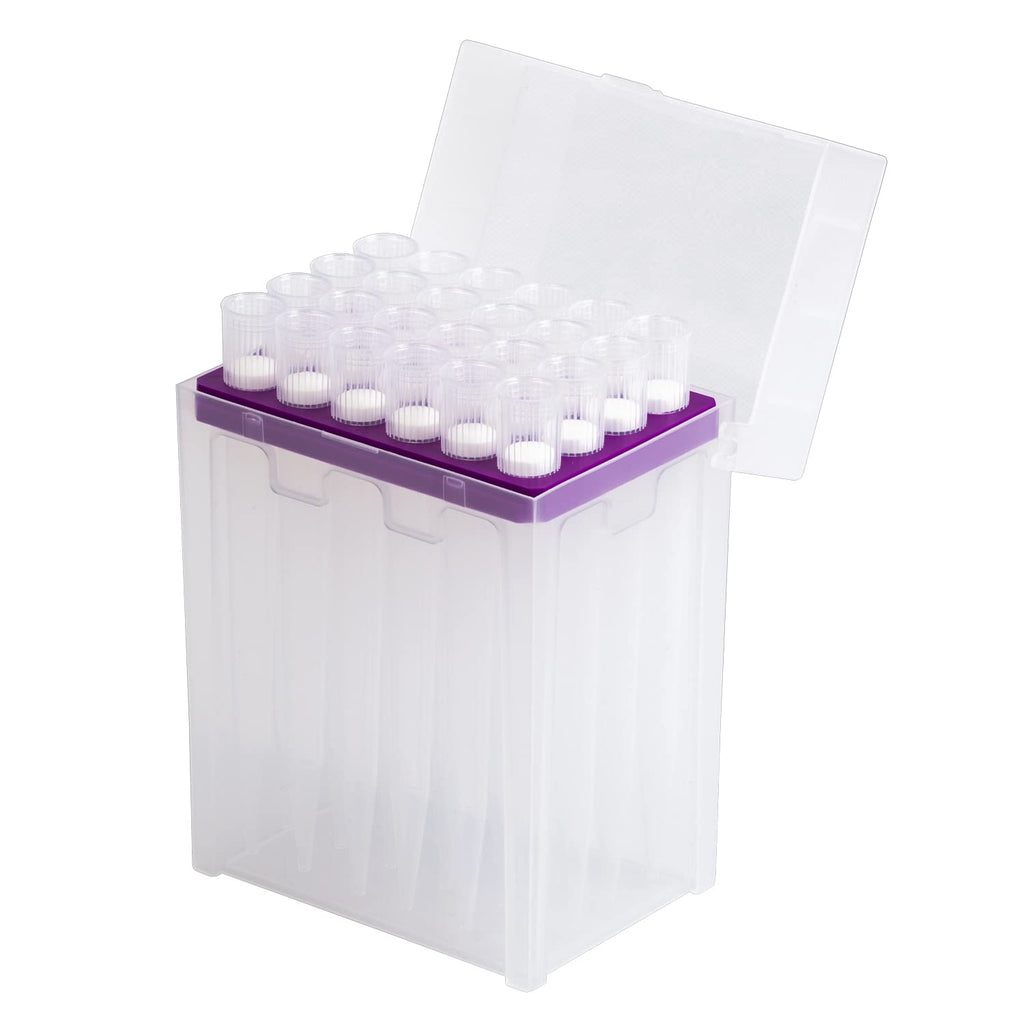 lab Pipette tip 10ML, Universal, Autoclavable, with Filter, Clear, 24