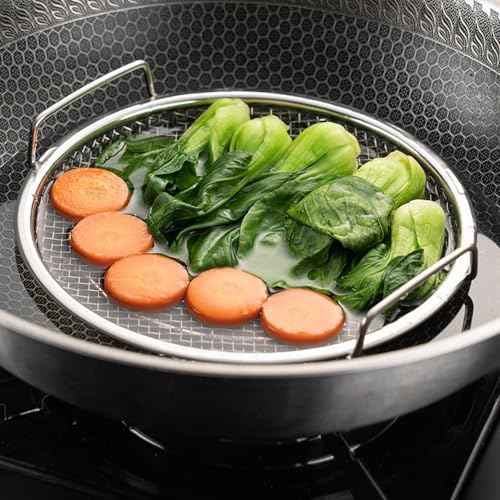 Kitchen Oil Filter Tray - Stainless Steel Mesh Filtering Basket With Tray | Oil Drain Rack | Oil Drip Filter For Frying Grilling Food | Air Fryer Accessories For Frying Grilling Food