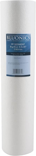 Bluonics Sediment Replacement Water Filters 4pcs 4.5" x 20" Whole House - Image 4