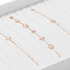 Oirlv Premium White Leather Stackable Jewelry Tray 18 Gird Necklace Bracelet - Image 6
