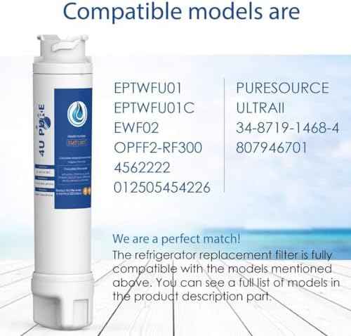 EPTWFU01 Water Filter Replacement, 3 Pack