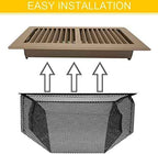 MODERN WAVE - Floor Air Vent Cover Screen - Floor Register Trap Mesh Filter Net (5-Pack, 4"x12")