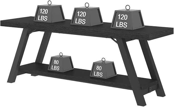 LVB Black Bench, Modern Storage Bench