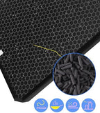 5 Pack AD3000 / AD3500 Replacement Filter Compatible with Air doctor 3000/3500 Air Purifier, 1 main filter + 2 Activated Carbon filters + 2 Carbn Pre-Filters - Field & Pure