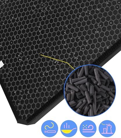 5 Pack AD3000 / AD3500 Replacement Filter Compatible with Air doctor 3000/3500 Air Purifier, 1 main filter + 2 Activated Carbon filters + 2 Carbn Pre-Filters - Field & Pure