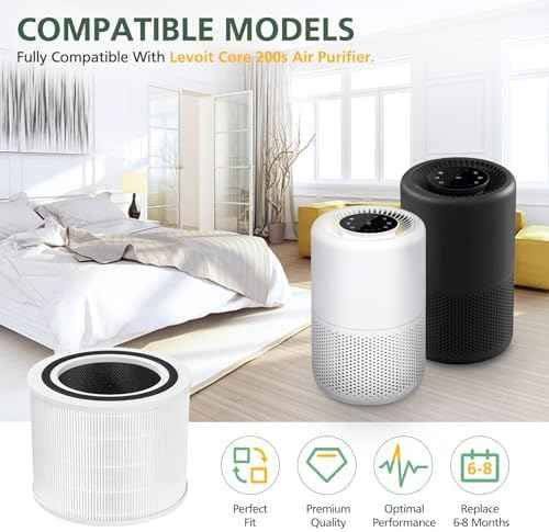 Core 200S Replacement Filter for LEVOIT Core 200S Core 200S-P Air Purifier
