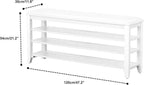 Shoe Bench Storage Rubberwood