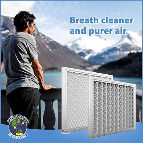 25x25x1 Electrostatic Washable Permanent A/C Furnace Air Filter - Reusable - Silver Frame - Field & Pure