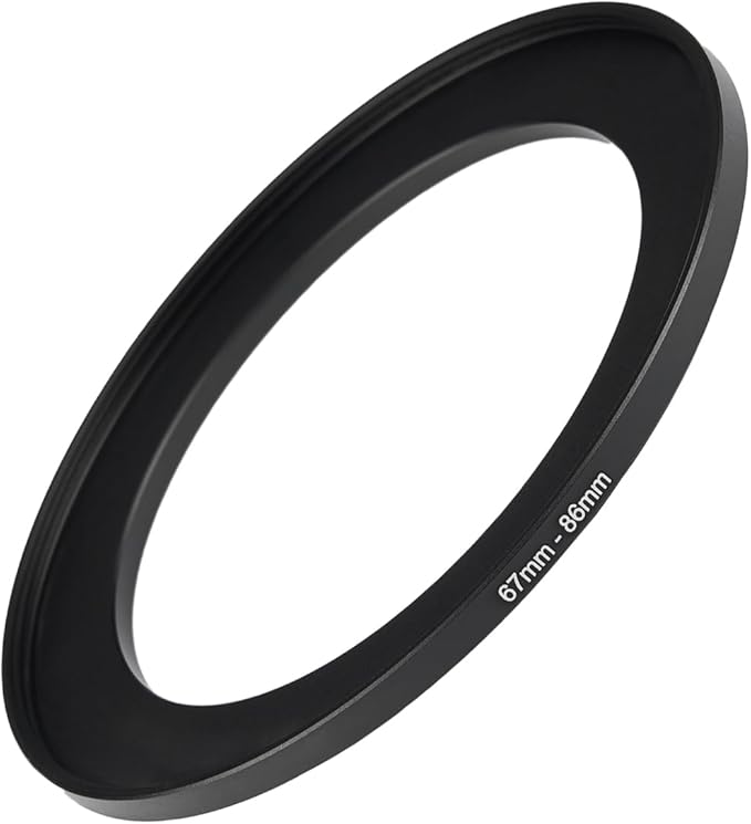 67mm to 86mm Step Up Ring Filter Adapter Black Metal Step up Adapter Rings by Unknown
