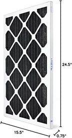 AIRx ODOR 16x25x1 MERV 7 Carbon Pleated Air Filter - Image 9
