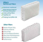 Alocs WF813 Humidifier Filter Replacement for Relion - RCM832 RCM-832N Procare PCWF813 Protec WF813 Equate EQ-2119-UL EQWF813 Cool Mist Humidifiers Wick Filters (Pack of 4)