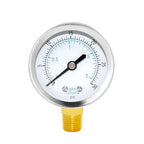 Joywayus Pressure Gauge 0 to 30 PSI Brass 1/4" Male NPT Thread Lower Mount by Joywayus