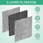 Barkior 6-Pack Refrigerator Air Filter Replacement for LG LT120F &