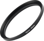 52mm 55mm Step Up Ring Filter Adapter Black Metal Step up Adapter Rings by Unknown