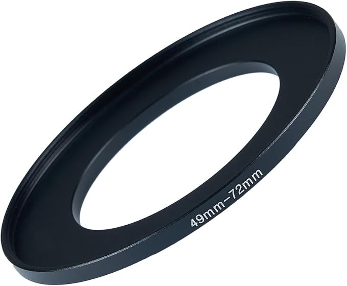 49mm to 72mm Step-up Adapter Rings Filter Adapter Black Metal Step Down Filter by Unknown