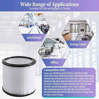 2 Pack Replacement Cartridge Filter Compatible with Shop-Vac 90304, 90350, 90333, 903-04-00, 9030400, Fits most 5 Gallon and Above Wet/Dry Vacuum Cleaners