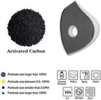 30 Pcs Activated Carbon Face Filters Anti Dust Replacements Parts - Image 2