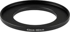43-62mm Metal Step-Up Ring Adapter Compatible - Image 2