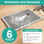 14x14x1 Reusable Air Filter, Washable, Electrostatic HVAC AC Furnace Filter, Merv 8, Lasts a Lifetime, Breathe Safe at Home or in the Office (Actual Size:13.5x13.5x0.82 Inch) - Field & Pure