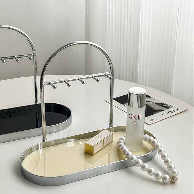 Shinpuru Metal Jewelry Organizer Stand & Key Holder Tray