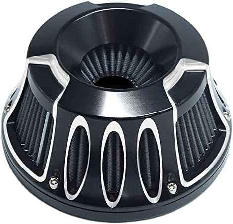Air Intake Filter Motorcycle Air Cleaner Cnc Cut Kit Black for Harley Touring Street Glide 2008 - 2016 Softail 2016 - 2017 Fitment - C