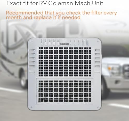 RV Premium Charcoal Activated Carbon Fiber Air Conditioner Filter - 6" x 14" Air Duct AC Carbon Filter Replacement for Coleman Mach Unit (4 Pack)