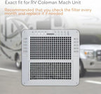 RV Premium Charcoal Activated Carbon Fiber Air Conditioner Filter - 6" x 14" Air Duct AC Carbon Filter Replacement for Coleman Mach Unit (4 Pack)