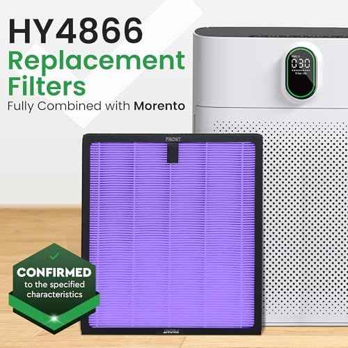 2 Pack Purple HY4866 Air Purifier Replacement Filters – Compatible