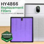 2 Pack Purple HY4866 Air Purifier Replacement Filters – Compatible