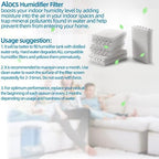 Alocs WF813 Humidifier Filter Replacement for Relion - RCM832 RCM-832N Procare PCWF813 Protec WF813 Equate EQ-2119-UL EQWF813 Cool Mist Humidifiers Wick Filters (Pack of 4) - Field & Pure