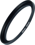 49mm to 55mm Step-up Adapter Rings Filter Adapter Black Metal Step Down Filter by Unknown