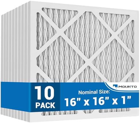 Mounto 10-Pack Pre-Filter Replacements for HEPA 500 Air Scrubber, Enhanced Dust Capture, Easy Installation, Extends HEPA Filter Life - Field & Pure
