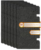 RV Premium Charcoal Activated Carbon Fiber Air Conditioner Filter - 14" x 7.5" Air Duct AC Carbon Filter Replacement for RV Dometic Air Grille 3313107.103, 3105012.003 (6 Pack) - Field & Pure