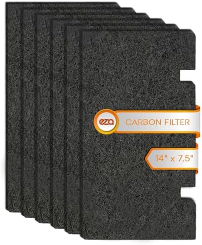 RV Premium Charcoal Activated Carbon Fiber Air Conditioner Filter - 14" x 7.5" Air Duct AC Carbon Filter Replacement for RV Dometic Air Grille 3313107.103, 3105012.003 (6 Pack) - Field & Pure