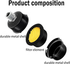2pcs 1/2" Thread Air Compressor Silencer, Air Compressor Intake Filter Sound - Image 2