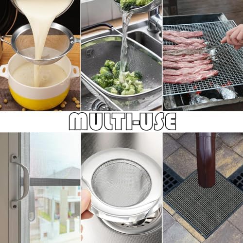 Wire Mesh Sheet Stainless Steel Woven Wire 5 Mesh No Rust Meshes Screen for DIY Projects Vent Window Screen Filter Mesh 8.26 X 11.8 Inch - Field & Pure