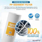10" BB Iron Buster Filter Set (3-pack) for Whole House Water Filtration Systems w/ 10" x 4.5" Sediment, Iron Manganese Reduction, CTO Carbon Block Water Filters