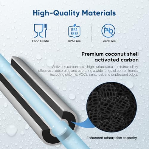 PUREPLUS 5 Micron 10" x 4.5" Whole House Sediment and Carbon Water Filter Replacement Cartridge for GE FXHTC, GXWH40L, GXWH35F, GNWH38S, Culligan RFC-BBSA, WRC25HD, PP10BB-CC, Pentek RFC-BB, 2Pack - Field & Pure