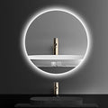 Bathroom Mirror with LED Lights and Touch Sensor, Wall Mounted Mirror with by YUGXTH