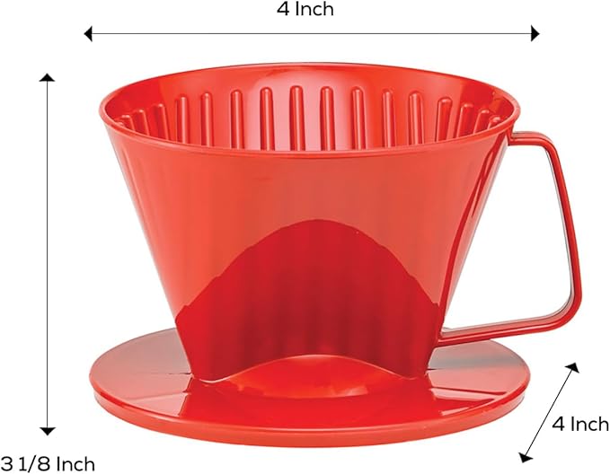 Fino Pour-Over Coffee Brewing Filter Cone, Number 1-Size, Brews 1 to 2-Servings - Image 3