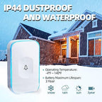 Wireless Doorbell Plug in 1200feet wireless door bell Battery Operated