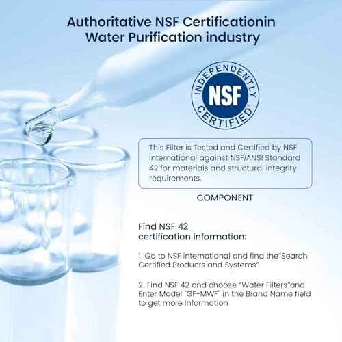 GLACIER FRESH MWF Refrigerator Water Filter Compatible with GE, 1-Pack