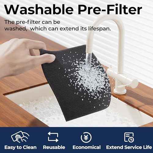 Air Purifiers for Home Pets Up to 2200Ft² Pre-Filter Washable, Ivory
