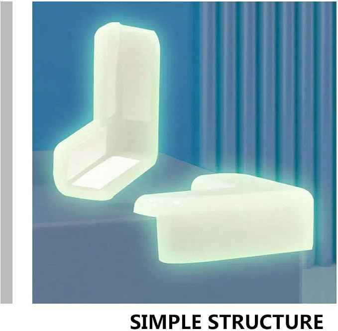 Luminous Corner Protectors for Baby Safety Transparent Table and Furniture Edge