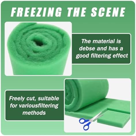 2PC Aquarium Filter Floss - 12" x 78" (6.5ft per roll) - Total 13ft