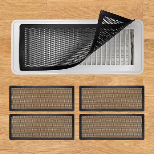 Floor Register Vent Cover, 4"x10" Magnetic Air Vent Screen Mesh Covers