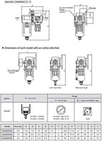 PneumaticPlus SAU420-N06G Compressed Air Filter Regulator Combo 3/4" NPT - Image 9